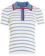 Sky Blue Stripe Brice Top For Discount