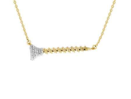 18k Gold Vermeil and Sterling Silver Screw You I Got This Necklace For Cheap