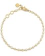 18k Yellow Gold Small Sophisticated Diamond Link Bracelet For Discount