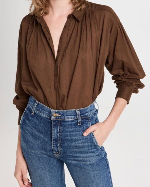 Walnut Miles Blouse Discount