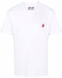 Star Collection T-Shirt in White with Red Star Online Hot Sale