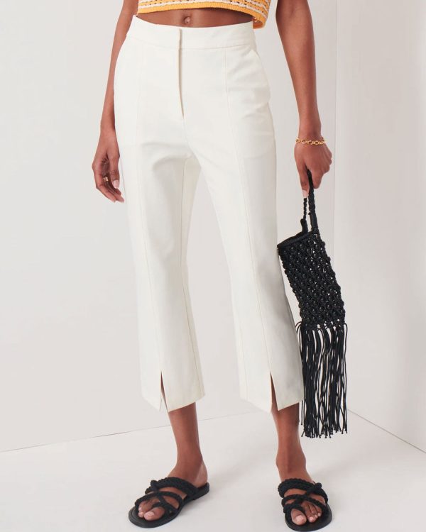 Soft White Bianca Cropped Pant Online Sale