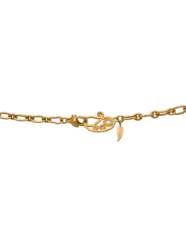 20k Yellow Gold Diamond Antiquity Chain Necklace Discount