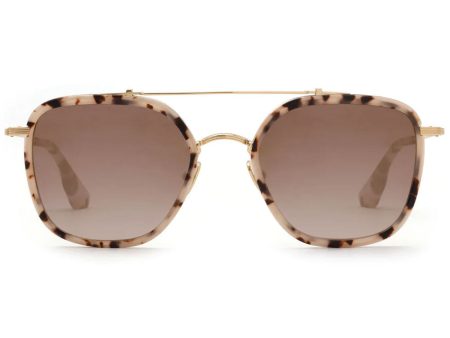 Austin Sunglasses in Matte Oyster 24K Titanium Mirrored Online