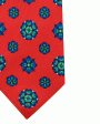 Red and Blue Medallion Tie Cheap