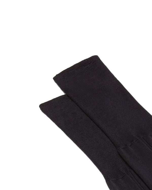 Silk Over the Calf Socks in Navy on Sale