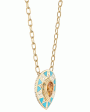 Yellow Gold Diamond Pendant on Chain Online Sale