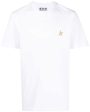 Star Collection T-Shirt in White with Gold Star Online Hot Sale