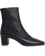 Sofia Leather Bootie in Black For Cheap