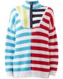 Captain Stripe Knit Hampton Quarter Zip Sweater Sale