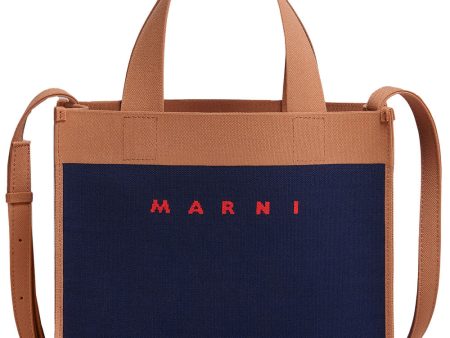 Small Shopping Bag in Iris and Peanut For Cheap