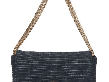 Raffia Harris Bag in Black Discount