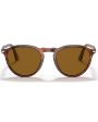 Striped Red & Brown Lens Sunglasses Fashion