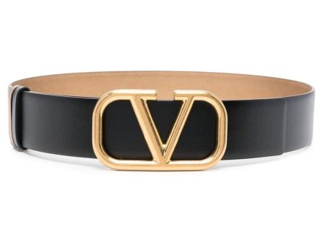 VLOGO Reversible Belt in Brass Nero For Cheap