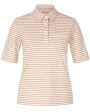 Tan Stripe Peony Polo Online