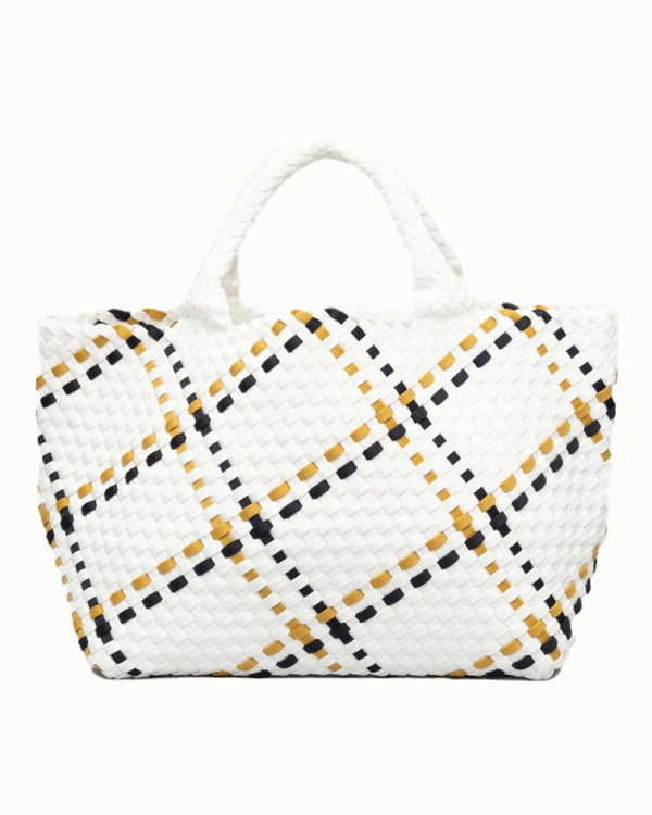 St. Barths Medium Tote In Plaid Malibu For Sale