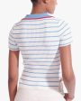 Sky Blue Stripe Brice Top For Discount