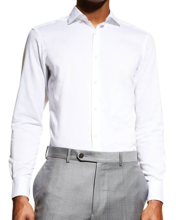 White Premium Cotton Sport Shirt Online Hot Sale