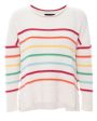 White Rainbow Vacation Sweater For Discount