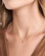 14k Yellow Gold Lucky Horseshoe Diamond Necklace Cheap