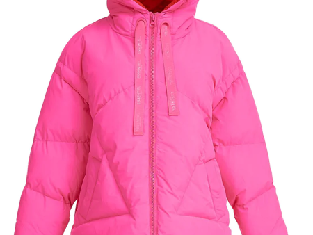 Shocking Rose Chameleon Puffer Jacket Online Sale