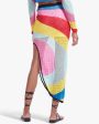 Rainbow Stripe Crochet Centre Midi Skirt Online