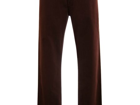 The London Twill Pant in Plum Online Sale