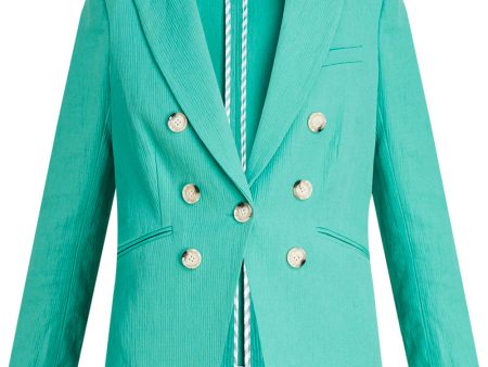 Agate Green Emsley Linen Jacket Fashion