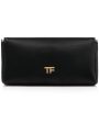 Satin Padlock Clutch in Black Discount