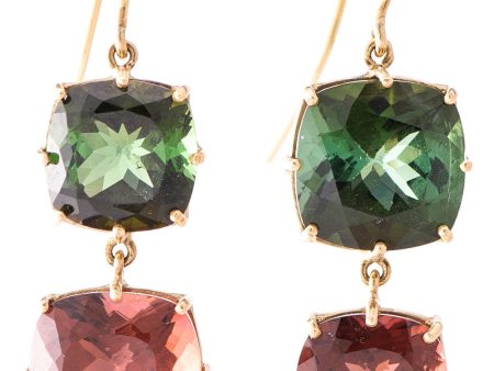 Tourmaline Double Drop Earrings Fashion