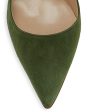 BB Suede Pump in Green Online Sale