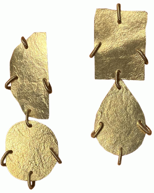 18k Gold-Plated Brass Mari Earrings on Sale