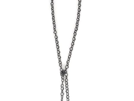 Silver South Sea Pearl Diamond Link Chain Necklace For Sale