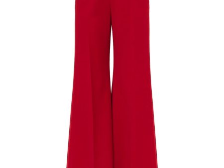 Red Crush Flared Trouser For Sale