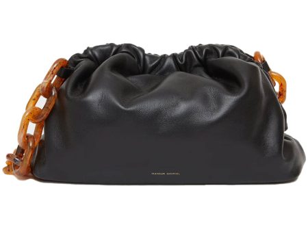 Twist Mini Cloud Clutch in Black Flamma Online Sale