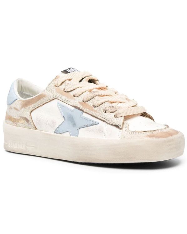 Stardan Sneaker in White and Blue Fog For Sale