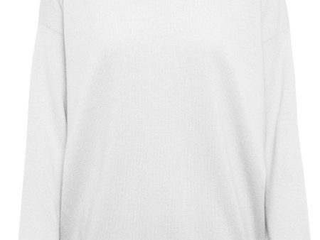 White Monili Crewneck Cashmere Sweater Discount