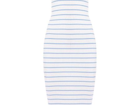 Sky Blue Stripe Dana Midi Dress Fashion