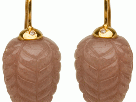 18k Yellow Gold Sandstone Braided Drop Earrings Sale