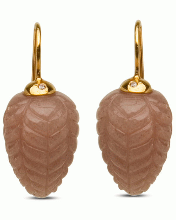 18k Yellow Gold Sandstone Braided Drop Earrings Sale