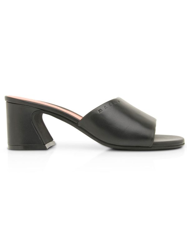 Sandal Mule Padded in Black For Sale