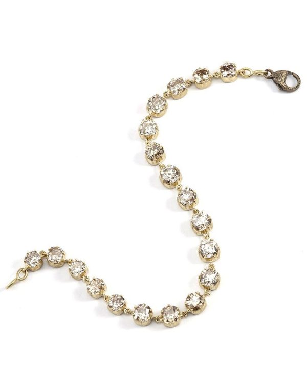 18k Gold Diamond Link Bracelet Online now