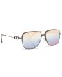 Silver Metal Multicolor Lens Sunglasses Sale