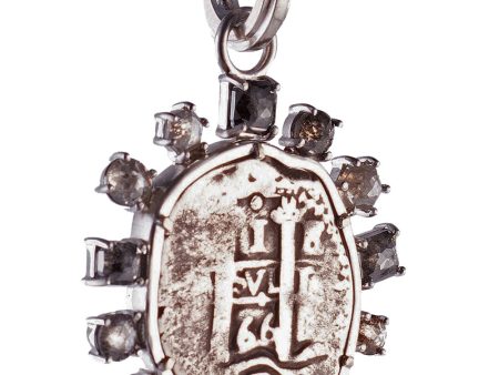 18k White Gold Shipwreck Coin Pendant Online