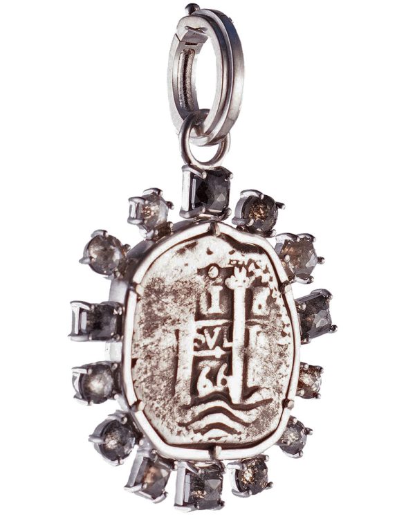 18k White Gold Shipwreck Coin Pendant Online