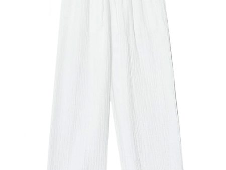 White Drawstring Dylan Pant on Sale