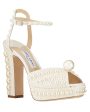 Sacaria 120 Pearl Platform Sandal in White Discount