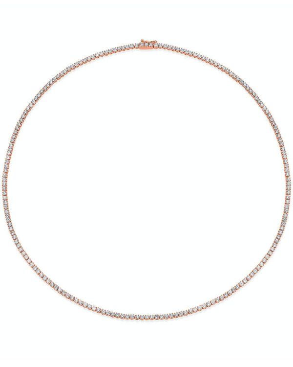 18k Rose Gold Diamond Hepburn Choker on Sale