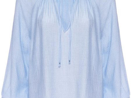 Zen Blue Amaia Blouse Hot on Sale