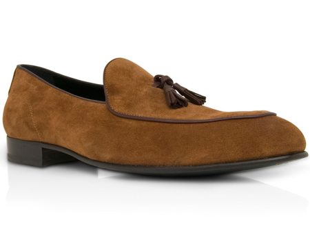 Suede Tassel Loafer in Land Fashion